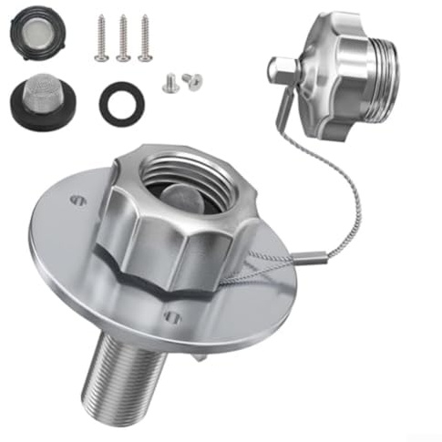 Entrée d'eau de ville robuste pour camping-cars avec clapet anti-retour standard 34 GHT et 12 NPT compatible