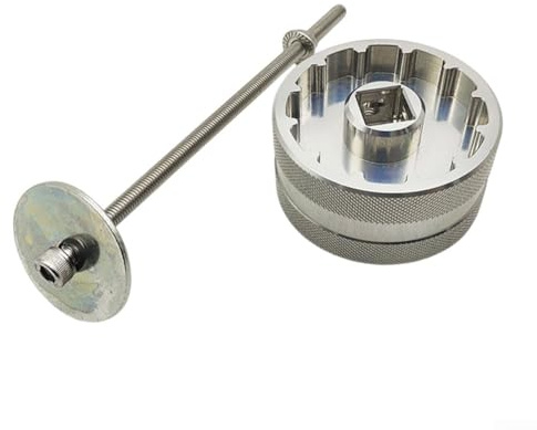 Zilimontt T47 Tretlager-Werkzeug, 5,1 cm Achsenschlüssel mit 7075 Aluminium-Konstruktion für Enduro PF30 und T47, kompatibel mit 16 Kerben, 52,2 mm und 12 Kerben