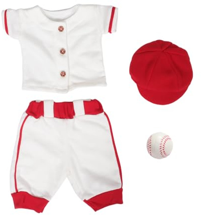 GALPADA Neugeborenes Fotografie Outfit mit Requisiten für Fotoshootings Baseball Kostüm für Jungen und Mädchen Weich und Kuschelig