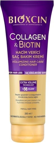 BIOXCIN Collagen & Biotin Volumen Conditioner 250 ml – Haarspülung für feines & dünnes Haar – mit Hydrolysiertem Kollagen, Biotin & BioComplex B11 – für mehr Fülle & Volumen