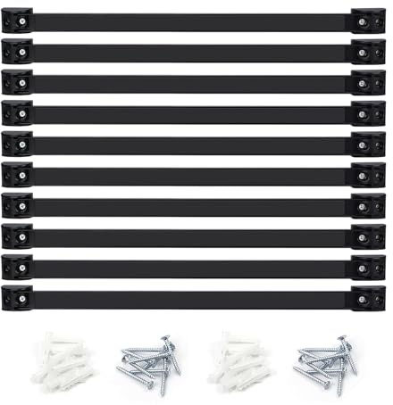10 Stück Werkzeug Magnetleiste Set 40cm, Stark Magnetschiene Magnetische Werkzeughalter Wand, Magnet Werkzeugleiste Magnethalter für Garage Werkzeug Organisation