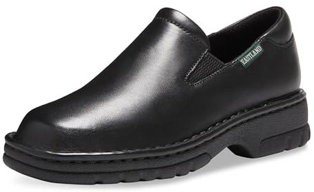 Eastland Women's Newport Slip-On Loafer, Black, 8 M US