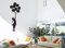 Adesivo da parete in vinile, motivo: bambina con palloncini, misura: 125 x 45 cm (altezza x larghezza)