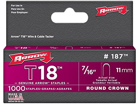 Arrow Fastener 187 7/16 T18 Staples