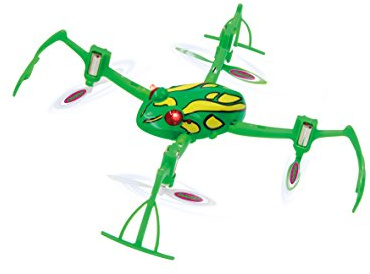 JAMARA 422005 - Loony Frog 3D Drone Kompass Flyback Turbo 2,4G - 3D fähig (Rückenflug) mit Anpassung der Steuerbefehle, 360° Flip, 4 Kraftvolle, Hochleistungsmotoren, bis zu 40 Km/h schnell
