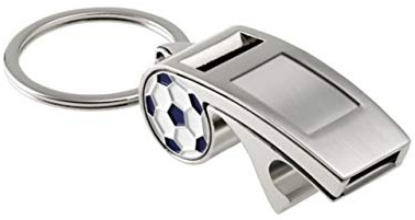 Ten FuÃŸball Pfeife Schlüsselanhänger cod.EL7741 cm 8,5x3,5x1,5h by Varotto & Co.