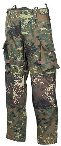 MFH BW Kampfhose, Einsatz/Übung Bundeswehr Einsatzhose Army Outdoor Hose Arbeitshose Flecktarn S-XXL (XL)