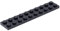 LEGO 5 x Plate 2 x 10 Black