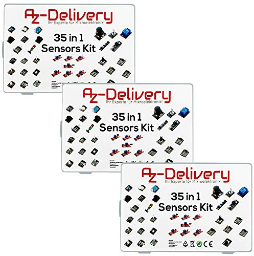 AZDelivery 3 x 35 in 1 Zubehör Sensor kit Modul kompatibel mit Mikrocontrollern kompatibel mit Arduino inklusive E-Book!