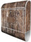 banjado Design Briefkasten mit Zeitungsfach 38,5 x 46,5 x 13cm / Postkasten mit Zeitungsrolle/Stahl Briefkasten bunt/Wandbriefkasten A4 Einwurf inkl. Montagematerial, 2 Schlüssel – Altes Holz