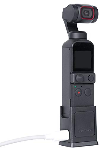 Hensych Base Adaptateur pour Osmo Pocket 2/Osmo Pocket avec Double Port Type-C et Trou de Vis 6,35 mm - Prise de Vue pendant la Charge