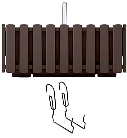 Prosperplast Jardinière de balcon Boardee 58x18x16 cm - Brun