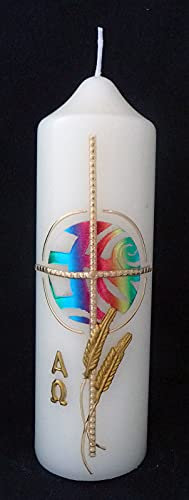 Osterkerze mit Wachsmotiv ca. 165/50