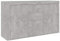 Tidyard Buffet | Buffet Moderne | Meuble de Rangement | Convient pour Salon Cuisine Salle à Manger | Commode Buffet | Gris béton 120x36x69 cm Aggloméré