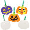 Baker Ross FE739 Pumpkin Ceramic Decorations - Pack of 5, Halloween Ornaments, Make Your Own Halloween Decorations