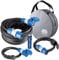 as - Schwabe Camping Set 5-teilig - 25 m CEE Camping Verlängerungsleitung mit CEE Stecker und CEE Kupplung - Kabelschutztasche - 2 x je 1,5 m Camping Adapterleitung - LED Taschenlampe 100 Lumen, 19705