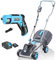 swift 40V 32cm Cordless Lawnmower, Brushless Battery Lawn Mower & 3.6V/4V-Max 4.5N·m Max Torque Cordless Screwdriver (Batteries and Charger Included)