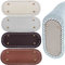 FYSL 4 Stück Taschenboden Taschenboden zum Häkeln Taschenboden PU Leder Tasche Bodenformer Kunstleder Boden Tasche Häkeln Mit Löchern für Strickbeutel Schultertasche (22x10cm)