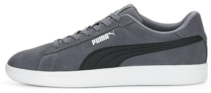 PUMA Unisex Smash 3.0 Sneaker, Gray Tile Black White, 45 EU