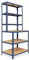 shelfplaza® 190x80x60cm HOME Werkbank Regal Schwerlast blau mit 6 Böden à 145kg Tragkraft/Metall Schwerlast Steckregal Schwerlastregal Stufenregal Metall Regalsystem/Regale Lagerregale