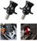 Sixfolo 2 Stück Ständeraufnahme Montageständer 8mm Schwingenschutz Montageständer CNC Montageständer Racingadapter Bobbins aus Aluminiumlegierung Spulen Schwinge Ständer Schraube für Motorräder