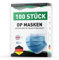 STO MEDICAL 100x OP Masken I 100% MADE IN GERMANY I OP Maske TYP IIR I CE zertifiziert EN14683 I BFE 3-lagig 99,78% MNS Maske (100 Stück, Blau)