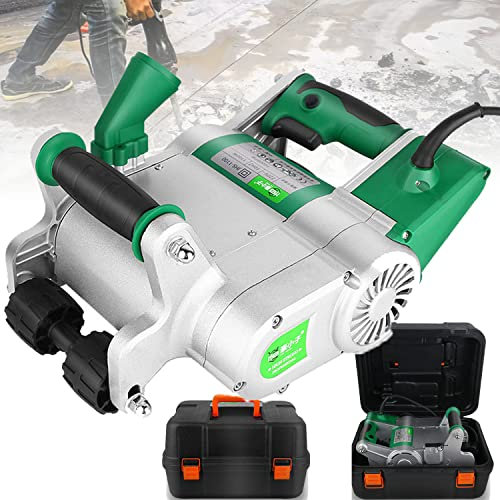 1100W Electric Wall Chaser Advanced 133mm Wall Groove Cutting Machine with Rotable Handle, for Red Brick Hollow Groove Cutting Machine Depth 20-30mm,110V