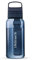 LifeStraw Go Serie - BPA-freie Trinkflasche mit Wasserfilter 1l für Reisen und den täglichen Gebrauch - entfernt Bakterien, Parasiten, Mikroplastik und verbessert den Geschmack, Aegean Sea (blau)