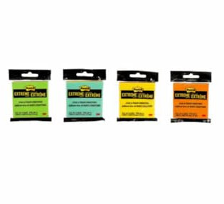 3M NP-EXTRM Post-It Extreme Haftnotizen 7,6 cm Breite (verschiedene Farben) / 2er-Pack