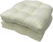 GRYYP 2er-Pack getuftete Sitzkissen für drinnen und draußen, 18,9 x 18,9 U-Form Ersatzkissen für Korbstuhl Sitz Terrassenmöbel Esszimmerstuhl Pad(Color:White)