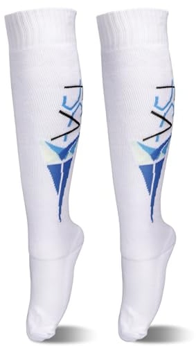 HERCHR Fechtstrümpfe für Degen, Säbel und Florett, Absorbierend Atmungsaktiv Dehnbare, tragbare Baumwolle Fecht-Schutzstrümpfe Kniestrümpfe Hohe Sportsocken für Unisex Kind Erwachsene Männer Frauen