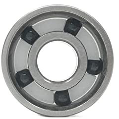 EICOFF Keramisches Hybrid-Kugellager 608RS 5 Skate Keramik-Kugellager ABEC-11 Slalom Roller Skateboard Bearing Weiß