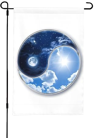 OPSREY Yin Yang World bedruckte doppelseitige Gartenflagge Hof Dekoration Flagge Urlaub Dekoration