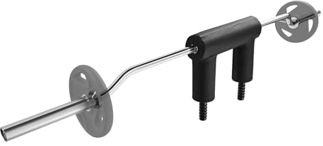 VEVOR Gewichtsstange Hantelstange 2210 mm Gesamtlänge, Langhantel Gewichtsstab Aufbewahrungsständer 675 kg Tragfähigkeit, Curlhantelstangen Gewichtsstange Stahl, Langhantelset, Krafttraining