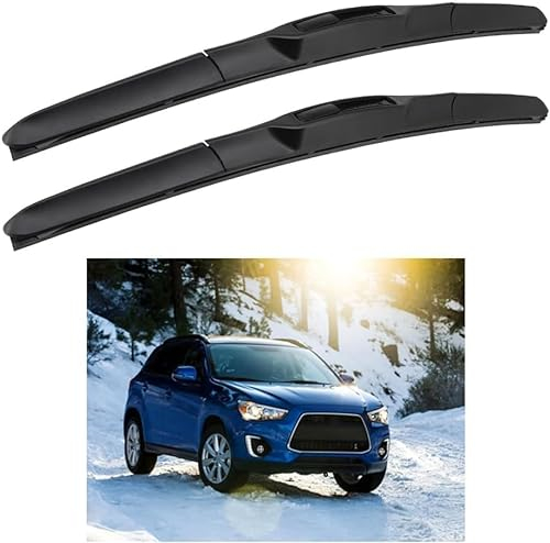 Scheibenwischerblätter für Mitsubishi ASX RVR 24+21 2011-2020, Auto Scheibenwischer Vorne Und Hinten Wischerblätter Ersatzwischblätter Zubehör