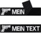 Waffen Patch personalisiert mit Klettverschluss - Pistolen Klettpatch personalisieren - Aufnäher mit Klett individuelle Namensschilder - Klett Patch selbst gestalten - 125x25mm