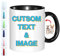FEICANSEN Custom Mug Personalized Mug Customizable Gift Cup Customized Photo and Text or Logo Funny Picture Coffee Cup (Black)