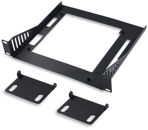 GeeekPi DeskPi RackMate Accessoires Mini ITX Shell 10 1U Rack étagère pour une installation permanente dans tous les racks standard de 25,4 cm et armoire réseau, plateau peut être monté avec DeskPi