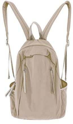 Ruarby Modische Schultasche, große Büchertasche, koreanischer Stil, für Teenager, Mädchen, Jungen, Studenten, lässiger Reise-Tagesrucksack, Büchertasche, aprikose