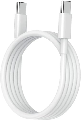 Fast Charging 20W Fast Data synchronize Cable USB to Micro, Type C to Type C, USB to C White and Black Compatible for Mobiles/Tabs/ipads/MacBook/Tablets android 1m, 2m, 3m (C to C - White, 3m)