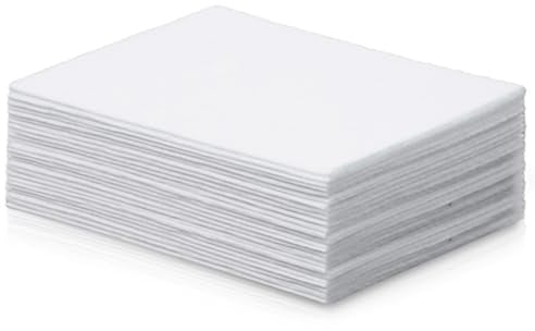 30 x 20 cm Filz zum Basteln Bastelfilz 15 Stück 1 mm Stark Filzstoff Bastelfilz Weicher Bastelfilz zum Basteln Filzblätter für Handarbeit DIY-Nähprojekt Party Dekorationen (weiß)