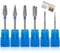 7 Piezas Fresas Torno para Uñas,Brocas para Uñas 3/32'' Carburo de Tungsteno,Uñas Arte Herramientas para Eliminación de Gel Acrílico Cutícula (Estilo 1)