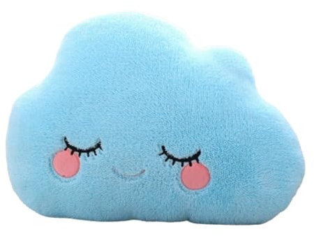 champracer Wolke Plüschtier, Wolke Plüschkissen, niedliches Plüschtier, weiche Wolke Plüschkissen, Plüschtier, flauschig weiches Kissen Dekoration, Plüsch dekorative Kissen (30 * 45cm,Blau)