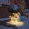 Weihnachtsdekorationen, Außendekoration mit leuchtendem Reh-Set, dreiteilig, als Garten-Dekorationen und Weihnachtsdekoration für den Außenbereich.