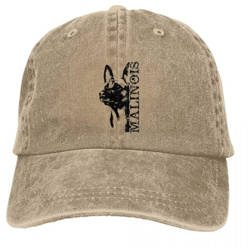 OAUMJIIL Malinois Belgischer Schäferhund Mechelaar Retro Hut Baumwolle Outdoor Sonne Schutz Mützen Unisex Casual Snapback Hüte
