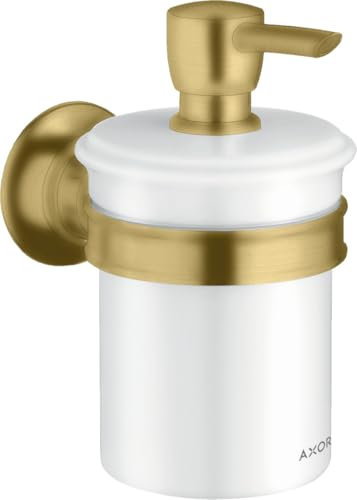 hansgrohe Lotionspender Axor Montreux Gl., Ha. Met., Wandmont., Brush. GOL Opt