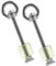 CHICAMPERA Lot De 2 Vis De Verrouillage pour Goupille D'Attelage Charnières De Portail Clôture en Bois Robuste Goupille D'Attelage De Remorque Boulon À Œil Boulons À Œil