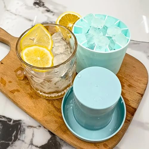Silicone Ice Cube Tray with Lid – 40 Grid Mini BPA-Free Mold for Baby Food, Cocktails, Chocolate – Nonstick, Flexible, Dishwasher Safe – Kitchen Essentials