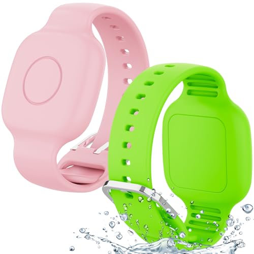 SkyArmor Wasserdichtes Silikon-Armband für Tile Mate 2024/2022, versteckte GPS-Tracker-Halterung für Kinder, Jugendliche und ältere Menschen, verstellbares Anti-Verlust-Armband, langlebig, leicht