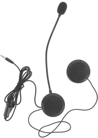 Alipis Auriculares para Casco De Motocicleta Micrófono Sistema De Audio para Casco Compatible Móviles y Computadoras